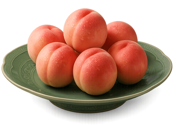 Fruit on a glazed plate — wet, glossy surfaces